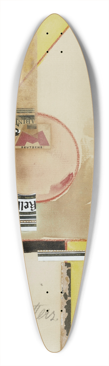 Kurt Schwitters - Ohne titel (Sonnenberg) 39.3 inch art pintail longboard deck