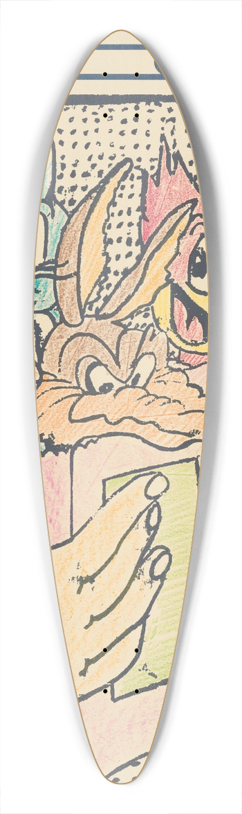 Lanny Sommese - Extremes of visual style 39.3 inch art pintail longboard deck