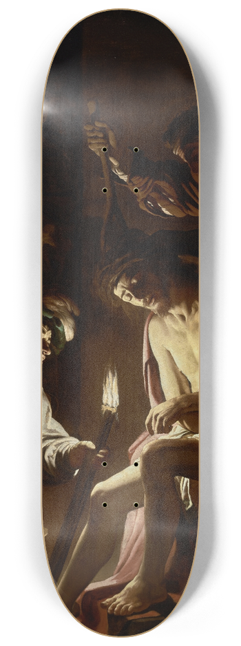 Gerard van Honthorst - Christ Crowned with Thorns 8.25 inch art skate deck