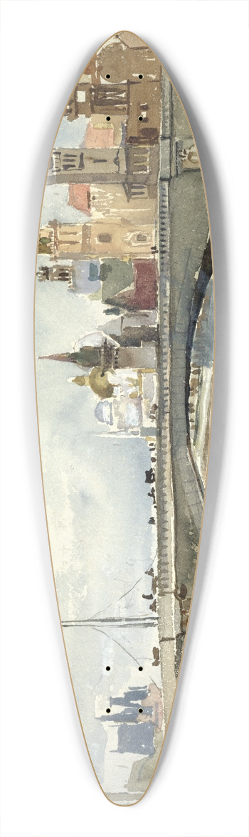 Laure Brouardel - Exposition de 1900, le pont de lAlma 39.3 inch art pintail longboard deck