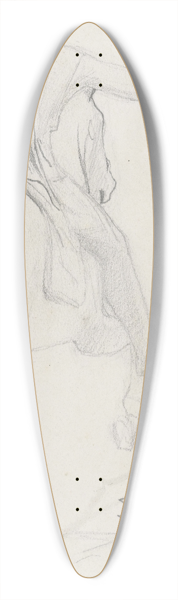 Lawrence Alma-Tadema - Standbeeld van Marcus Aurelius 39.3 inch art pintail longboard deck