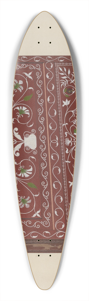 Lawrence Flynn - Chest (Front View) 39.3 inch art pintail longboard deck