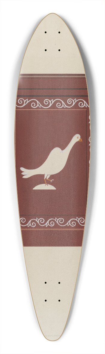 Lawrence Flynn - Chest (Side View) 39.3 inch art pintail longboard deck