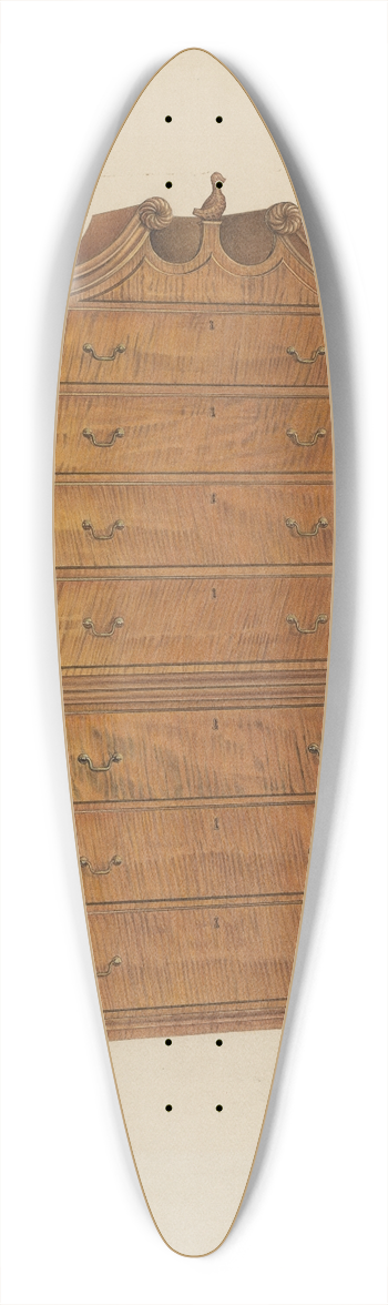 Lawrence Phillips - Chest-on-Chest 39.3 inch art pintail longboard deck