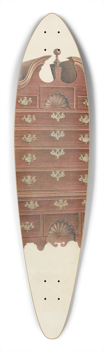 Lawrence Phillips - Highboy 39.3 inch art pintail longboard deck