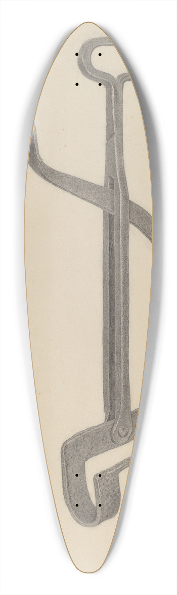 Lazar Rubinstein - Andiron 39.3 inch art pintail longboard deck