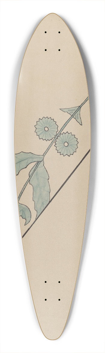 Lena Nastasi - Iron Work 39.3 inch art pintail longboard deck
