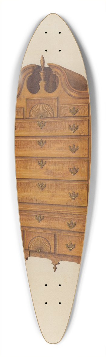 Leonard Battee - Highboy 39.3 inch art pintail longboard deck