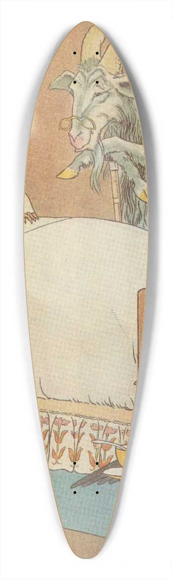 Leonard Leslie Brooke - Animals as humans. 39.3 inch art pintail longboard deck