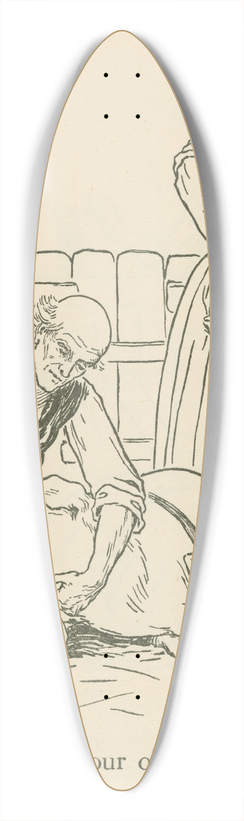 Leonard Leslie Brooke - For our old sow. 39.3 inch art pintail longboard deck