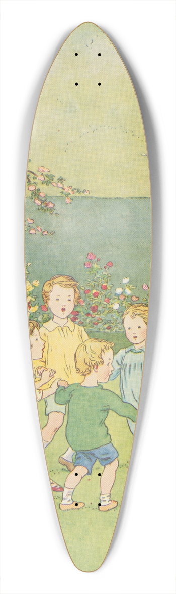 Leonard Leslie Brooke - Ring o roses. 39.3 inch art pintail longboard deck