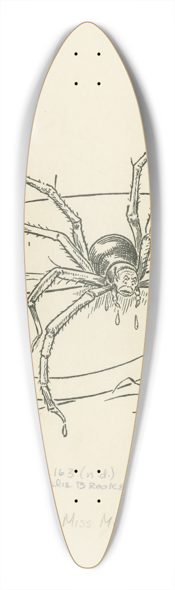 Leonard Leslie Brooke - There came a big spider 39.3 inch art pintail longboard deck