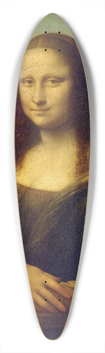 Leonardo da Vinci - Mona Lisa 39.3 inch art pintail longboard deck