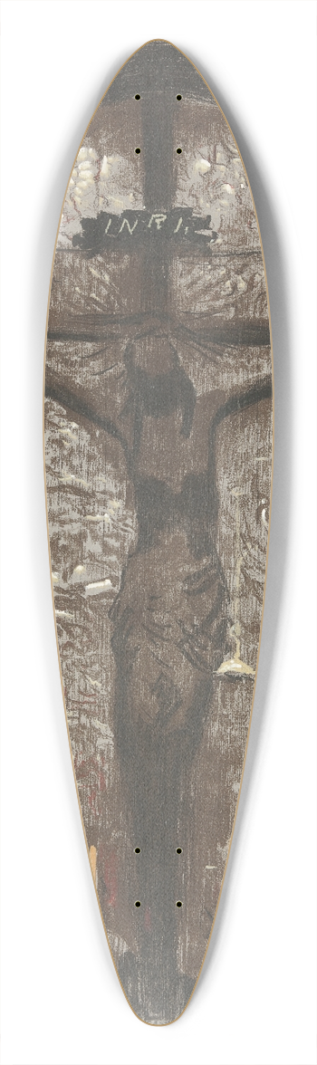 Leon Wyczkowski - Chrystus 39.3 inch art pintail longboard deck