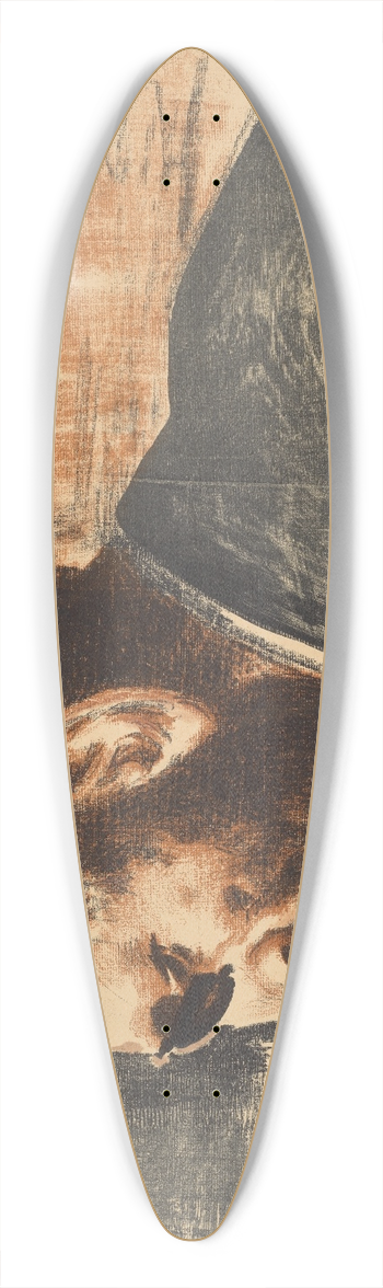 Leon Wyczkowski - Feliks Jasieski 39.3 inch art pintail longboard deck
