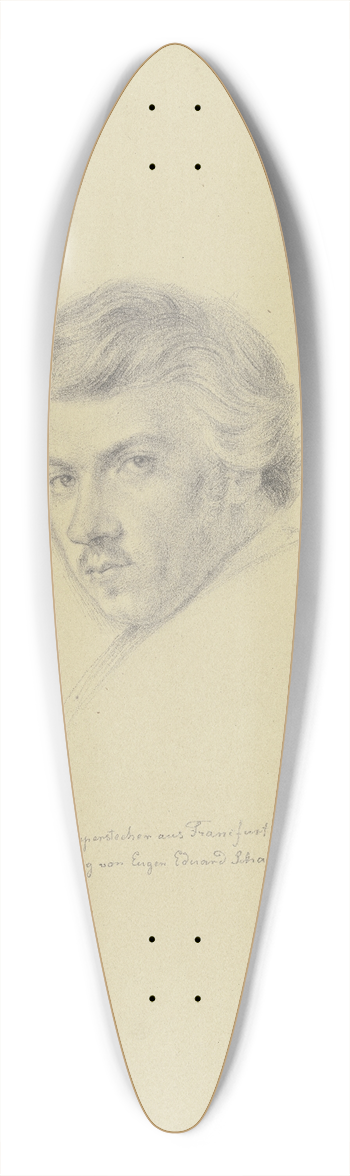 Leopold Bode - Bildnis des Nikolaus Hoff 39.3 inch art pintail longboard deck