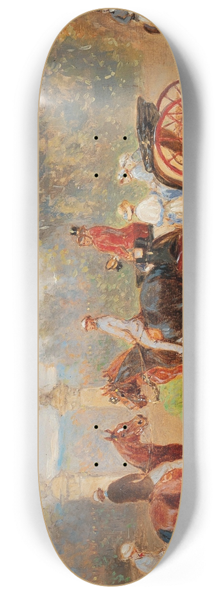 Alexander Von Bensa - Motiv Aus Schnbrunn Bei Wien 8.25 inch art skate deck
