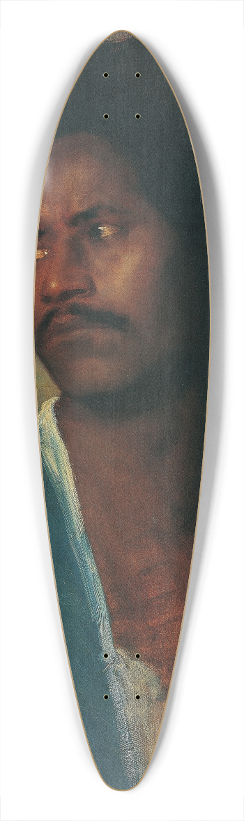 Leopold Carl Mller - A Nubian 39.3 inch art pintail longboard deck
