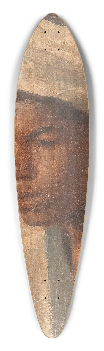Leopold Carl Mller - Fellah Boy 39.3 inch art pintail longboard deck