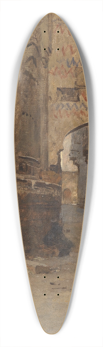 Leopold Carl Mller - Torbogen in Kairo 39.3 inch art pintail longboard deck