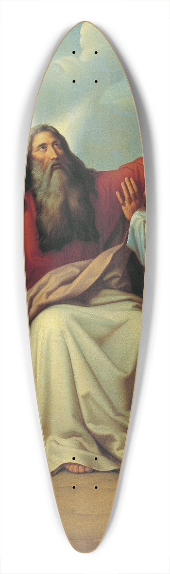 Leopold Kupelwieser - Moses praying for victory 39.3 inch art pintail longboard deck