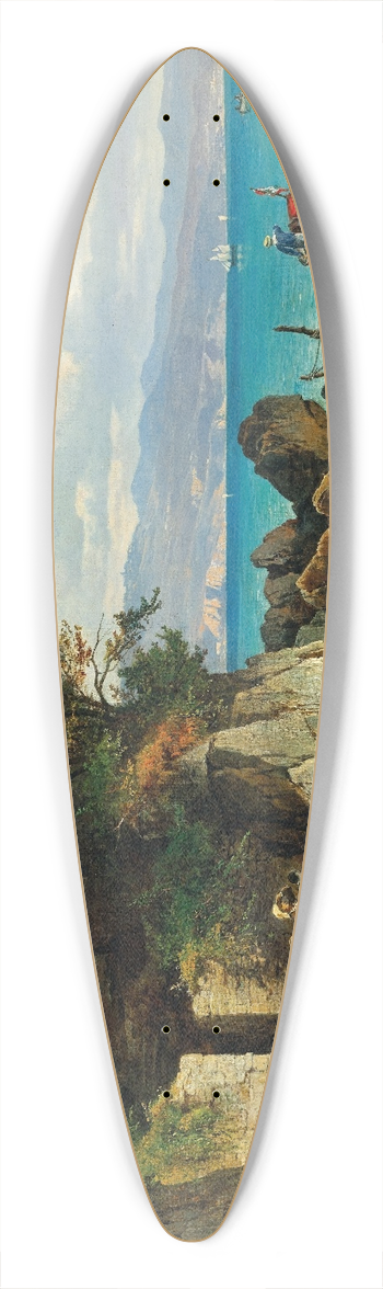 Leopold Munsch - Bucht in Abbazia 39.3 inch art pintail longboard deck