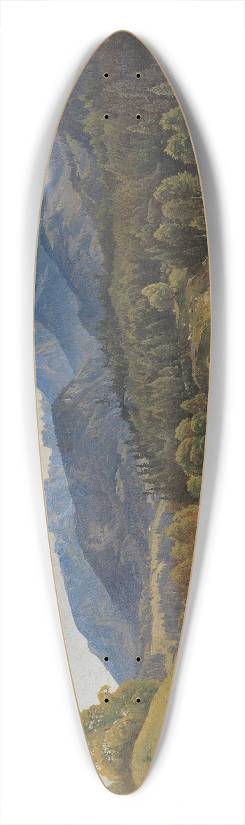 Leopold Rottmann - Knigssee mit dem Einschiffungsplatz 39.3 inch art pintail longboard deck