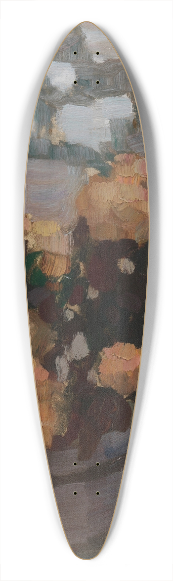 Leo Putz - Rosenstillleben 39.3 inch art pintail longboard deck