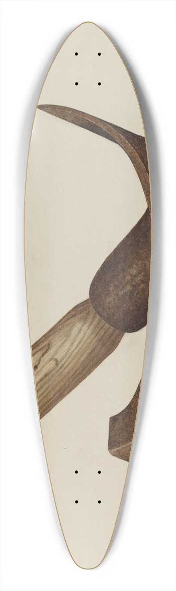 LeRoy Griffith - Adze 39.3 inch art pintail longboard deck