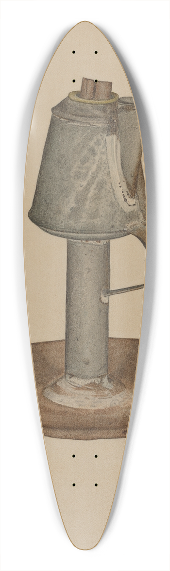 LeRoy Griffith - Camphene Lamp 39.3 inch art pintail longboard deck
