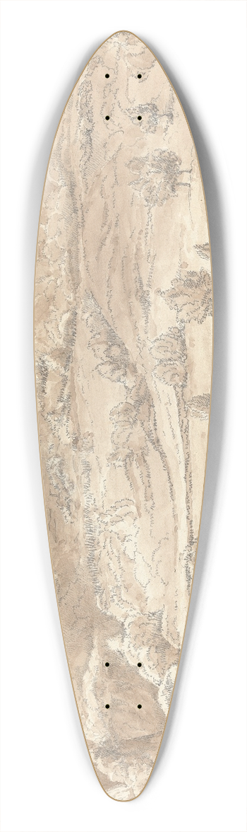 Lewis Vulliamy - Tivoli 39.3 inch art pintail longboard deck