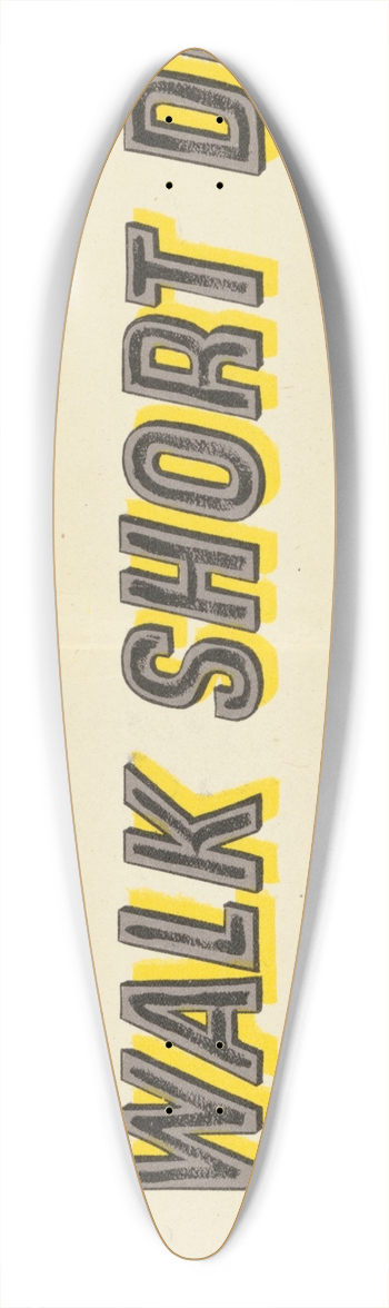 Lewitt-Him - Walk Short Distances 39.3 inch art pintail longboard deck