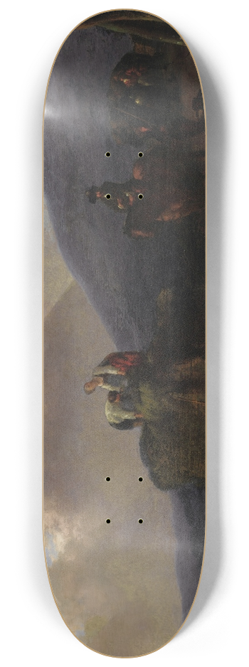Abraham Van Calraet - Hay Harvest 8.25 inch art skate deck