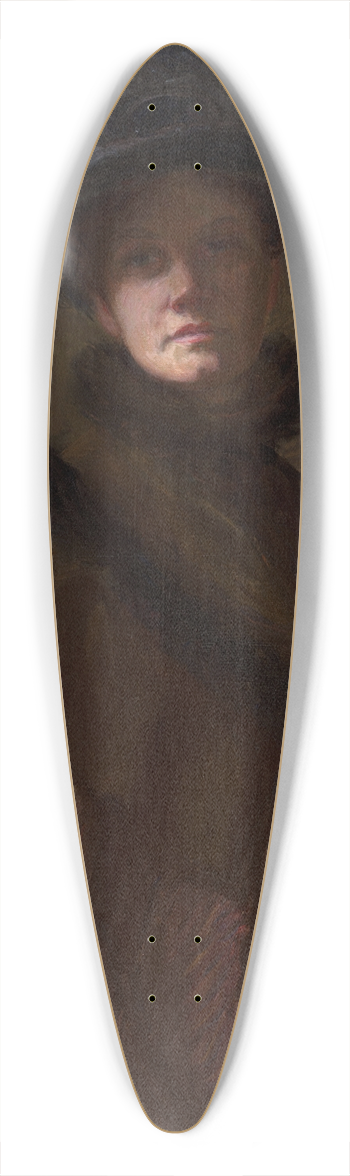 Lilla Cabot Perry - Self Portrait 39.3 inch art pintail longboard deck