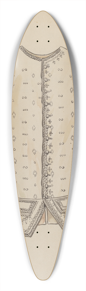 Lillian Causey - Mans Vest 39.3 inch art pintail longboard deck