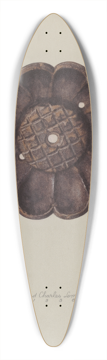 Lloyd Charles Lemcke - Rosette 39.3 inch art pintail longboard deck