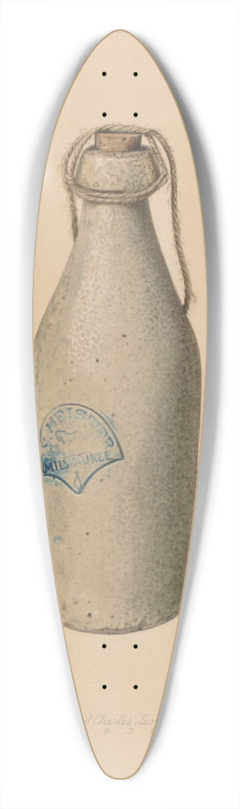 Lloyd Charles Lemcke - Weiss Beer Bottle 39.3 inch art pintail longboard deck