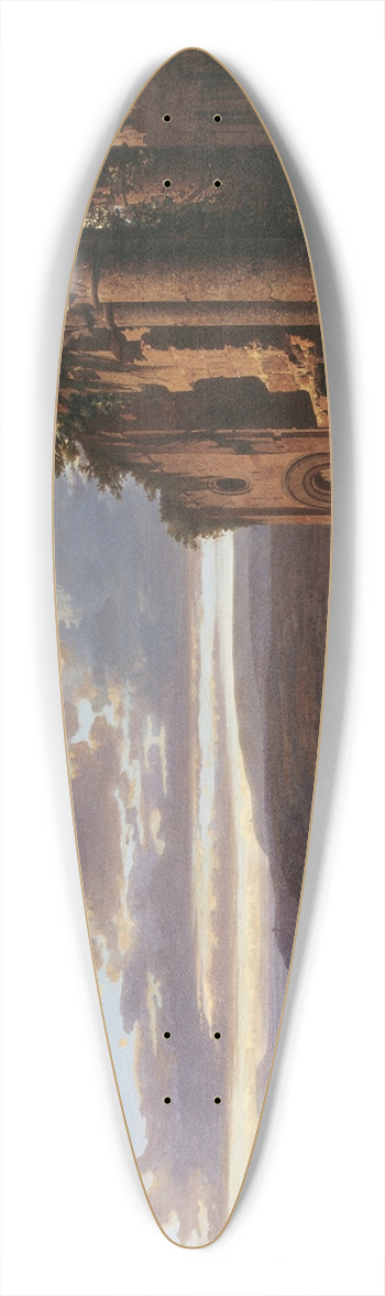 Llus Rigalt - Ruins 39.3 inch art pintail longboard deck