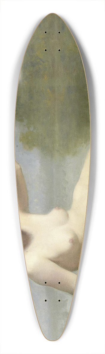 L. Nicolas - Nimf 39.3 inch art pintail longboard deck