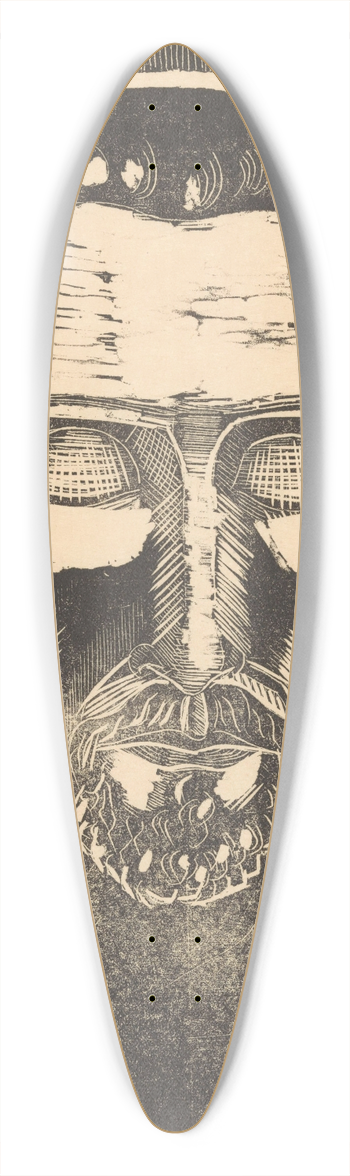 Lodewijk Schelfhout - Hoofd van Christus met aureool 39.3 inch art pintail longboard deck