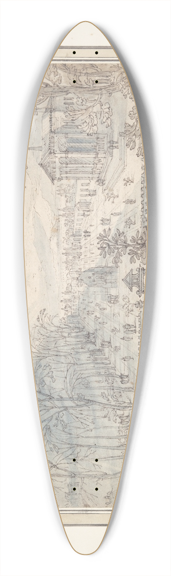 Lodewijk Toeput - Allegory ofSpring 39.3 inch art pintail longboard deck