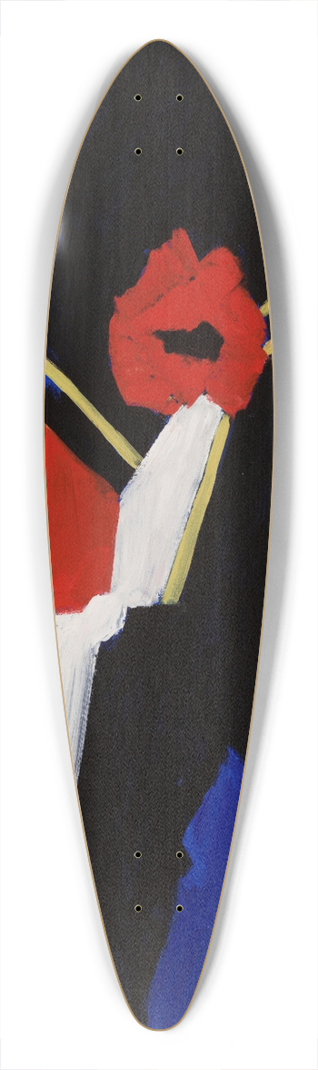 Lola Liivat - Moonid 39.3 inch art pintail longboard deck