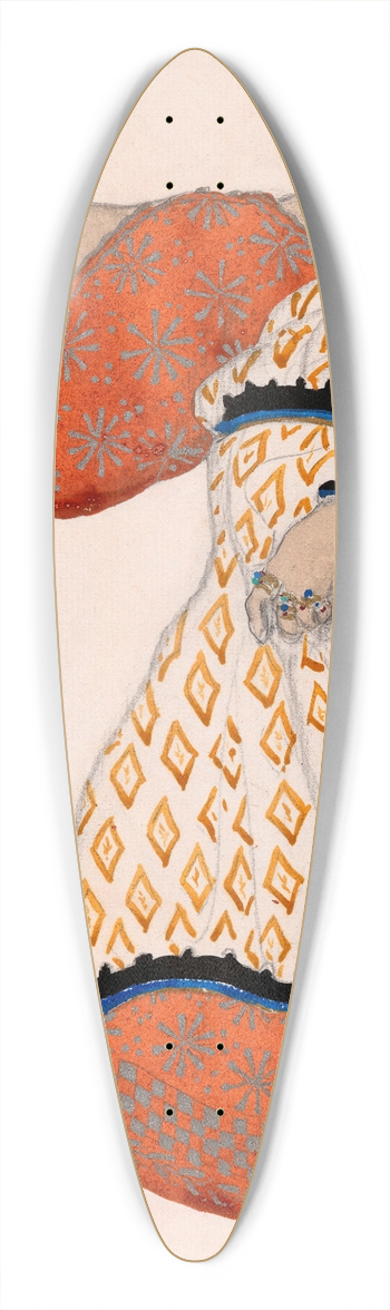Lon Bakst - Costume Design for Theseus in Oedipus at Colonus 39.3 inch art pintail longboard deck