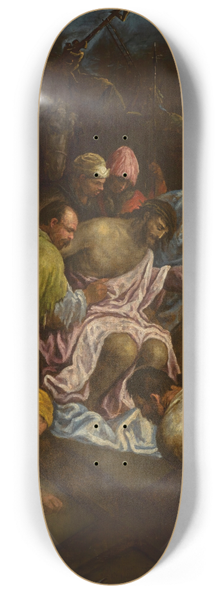 Gerolamo Bassano - The Road To Calvary 8.25 inch art skate deck