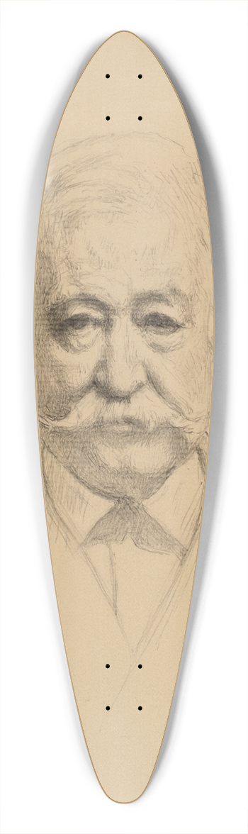 Lon Bonnat - Ferdinand De Lesseps 39.3 inch art pintail longboard deck