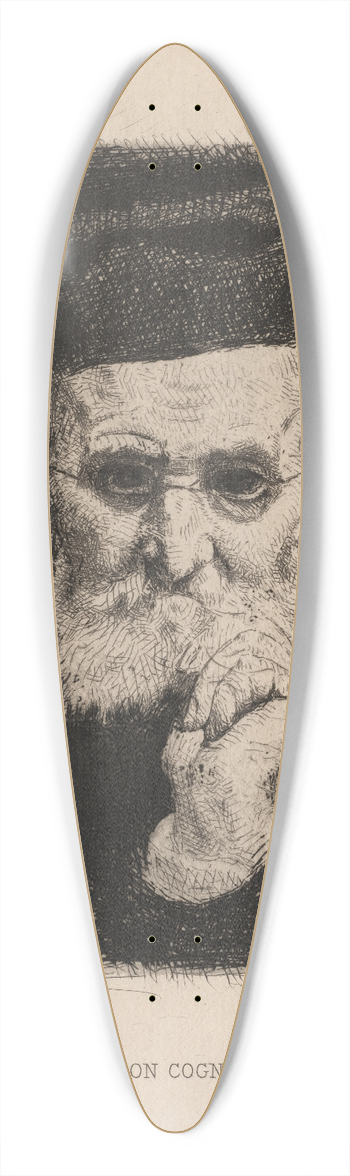 Lon Bonnat - Lon Cogniet 39.3 inch art pintail longboard deck