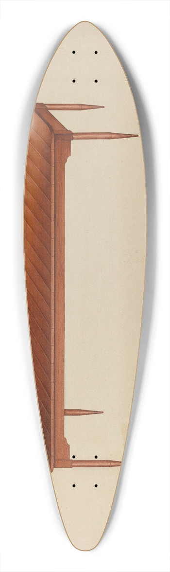 Lon Cronk - Shaker Dining Table 39.3 inch art pintail longboard deck