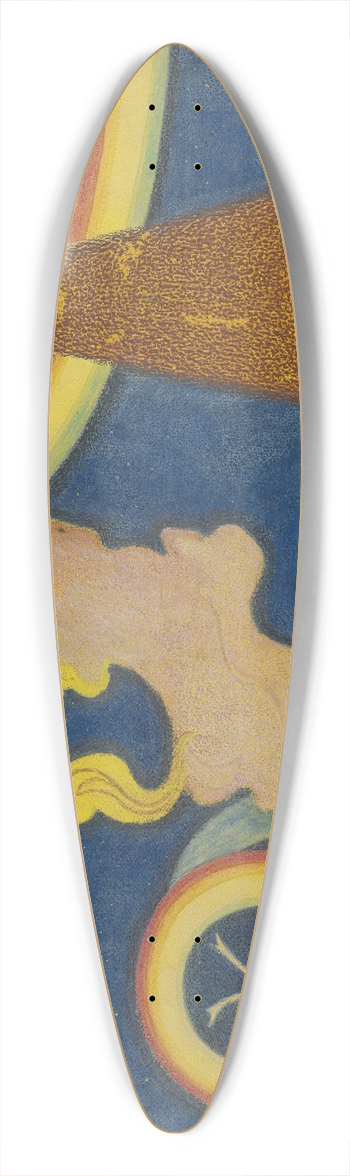Lon Spilliaert - De vuurtoren 39.3 inch art pintail longboard deck