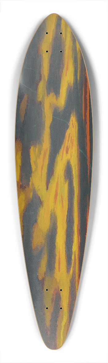 Lon Spilliaert - Leclair Vert Sur La Mer 39.3 inch art pintail longboard deck
