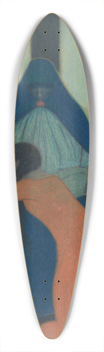 Lon Spilliaert - Pit 39.3 inch art pintail longboard deck